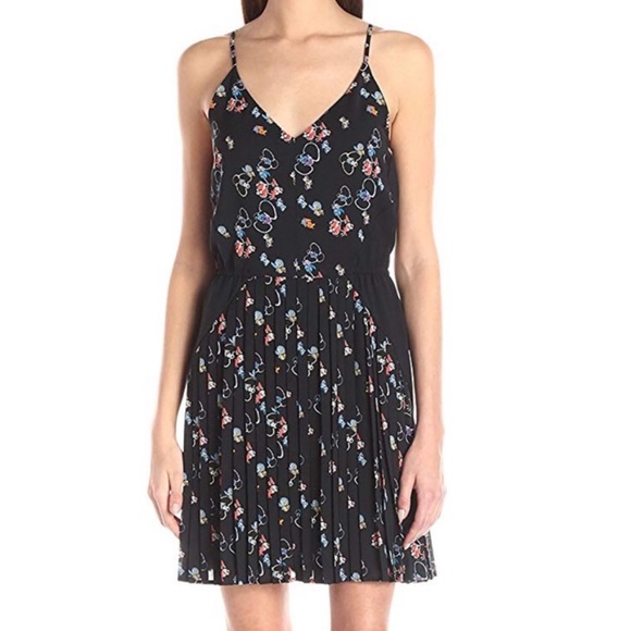 Rebecca Minkoff Floral Print Pleated Dress - Picture 1 of 13